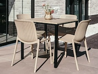 Tuinset gabi, 1x tuintafel veronique, 4x tuinstoel gabi - afbeelding 1 van  3