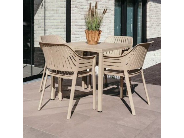 Tuinset gabrielle, 1x tuintafel veronique, 4xstoel gabrielle - afbeelding 1 van  3