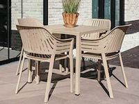 Tuinset gabrielle, 1x tuintafel veronique, 4xstoel gabrielle - afbeelding 1 van  3