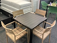 Tuinset ivar, beige, zwart