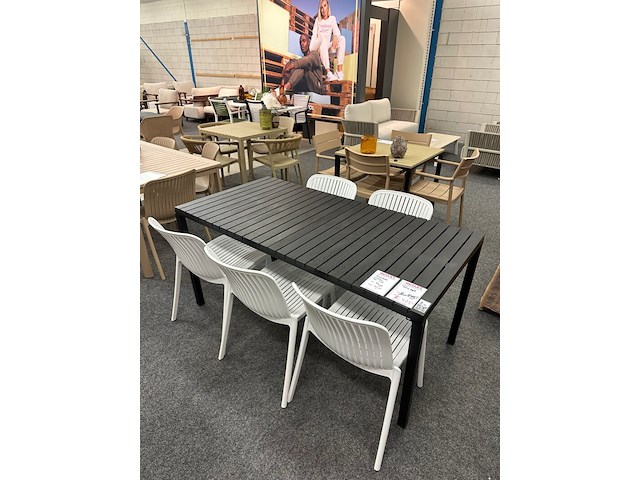 Tuinset latino, zwart, wit - afbeelding 3 van  3