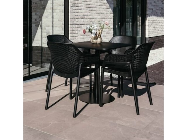 Tuinset limo, 1x tuintafel limo, 4x tuinstoel liva - afbeelding 1 van  3