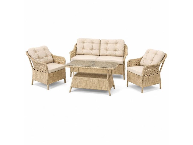 Tuinset, lotus, bruin, beige - afbeelding 1 van  3