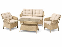 Tuinset, lotus, bruin, beige - afbeelding 1 van  3