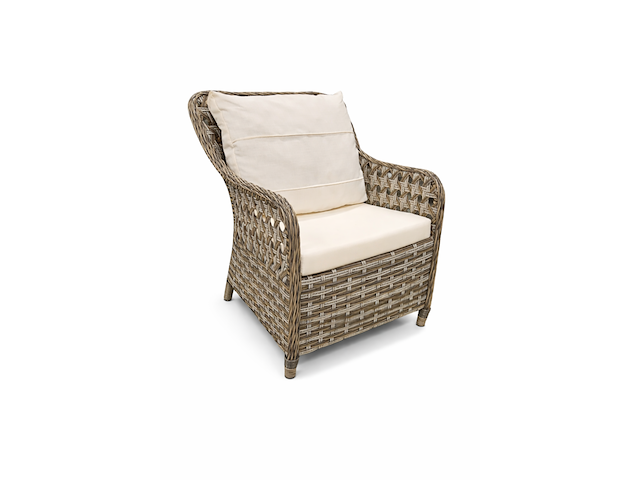 Tuinset, midye double colour, bruin, licht grijs - afbeelding 2 van  4