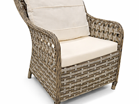 Tuinset, midye double colour, bruin, licht grijs - afbeelding 2 van  4