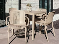 Tuinset milano, 4x tuinstoel milano, 1x tafel veronique - afbeelding 2 van  3