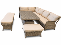 Tuinset, nest corner, bruin, beige - afbeelding 1 van  3