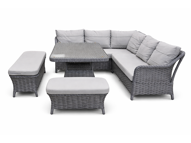 Tuinset, nest corner, grijs, antraciet - afbeelding 1 van  4