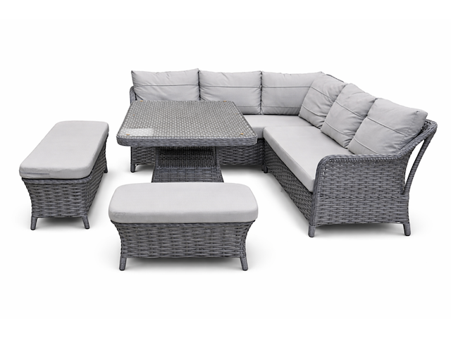 Tuinset, nest corner, grijs, antraciet - afbeelding 1 van  4