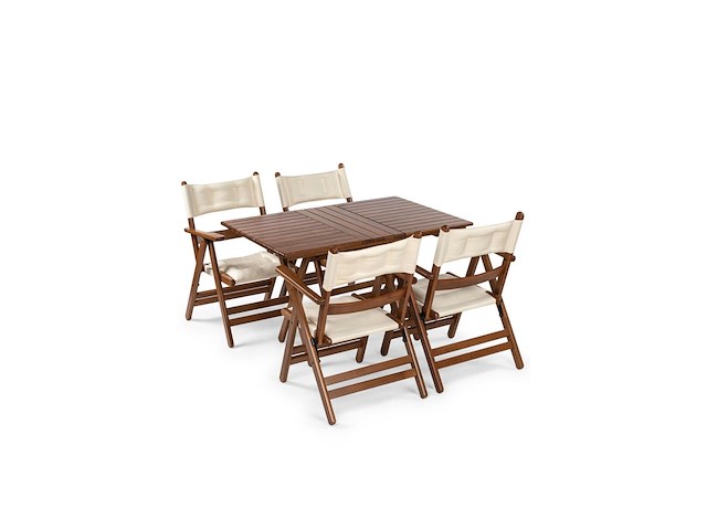 Tuinset, per, walnoot, creme - afbeelding 1 van  4