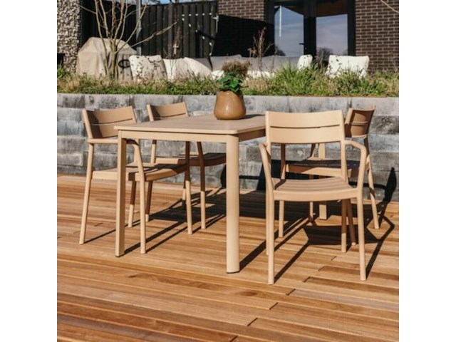 Tuinset pieter, 4x tuinstoel pieter, 1x tuintafel saar - afbeelding 1 van  3