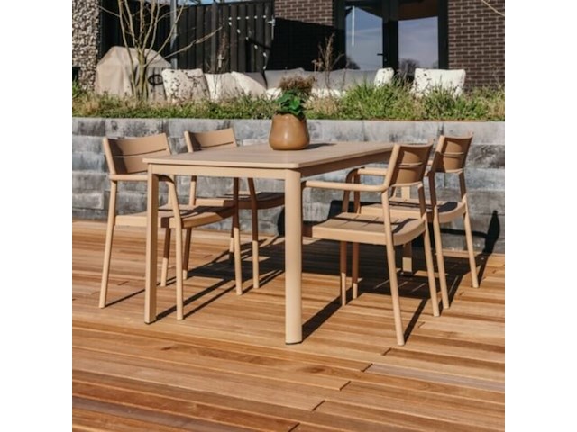 Tuinset pieter, 4x tuinstoel pieter, 1x tuintafel saar - afbeelding 1 van  3