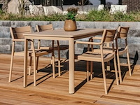 Tuinset pieter, 4x tuinstoel pieter, 1x tuintafel saar - afbeelding 1 van  3