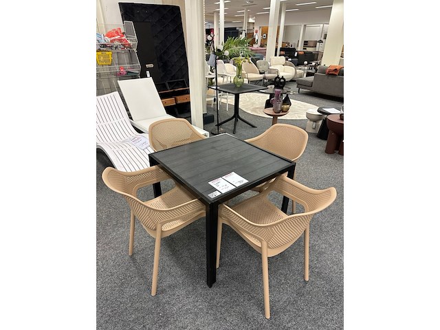 Tuinset simon, beige, zwart - afbeelding 1 van  2