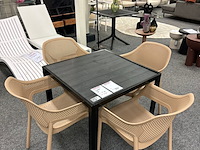Tuinset simon, beige, zwart