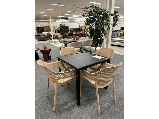 Tuinset simon, beige, zwart - afbeelding 2 van  2