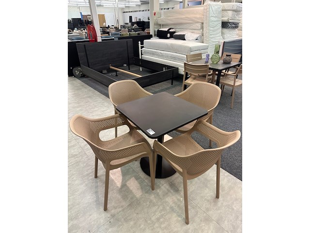Tuinset simon, zwart/ beige - afbeelding 1 van  3