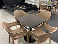 Tuinset simon, zwart/ beige
