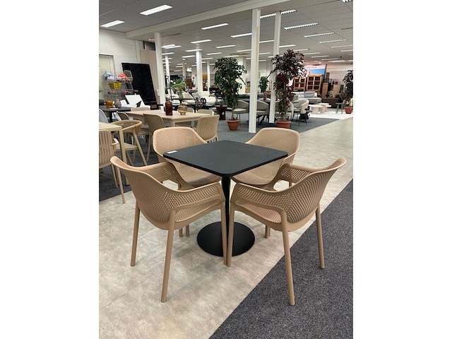 Tuinset simon, zwart/ beige - afbeelding 2 van  3