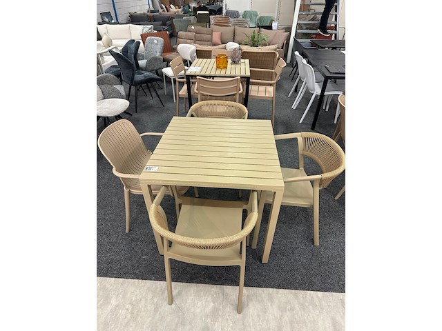 Tuinset simon, zwart, beige - afbeelding 1 van  5