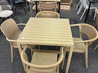 Tuinset simon, zwart, beige