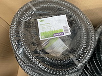 Tuinslang zwart kunststof 5 meter 1 inch/25 mm (10x) - afbeelding 3 van  3