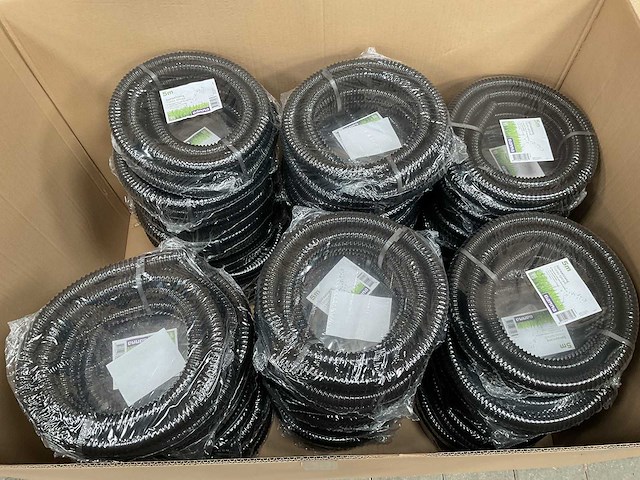 Tuinslang zwart kunststof 5 meter 1 inch/25 mm (16x) - afbeelding 3 van  4