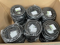 Tuinslang zwart kunststof 5 meter 1 inch/25 mm (16x) - afbeelding 3 van  4