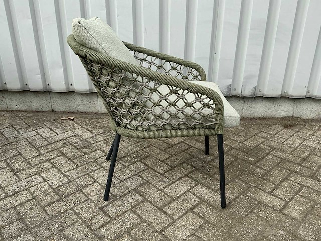 Tuinstoel met kussens (2x) - afbeelding 1 van  2