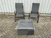 Tuinstoel set met bijzettafel - afbeelding 3 van  10