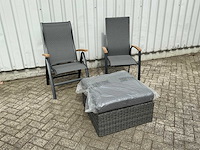 Tuinstoel set met bijzettafel - afbeelding 4 van  10