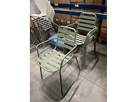 Tuinstoelen zithoogte 45cm (4x) - afbeelding 2 van  2