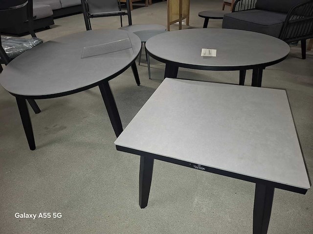 Tuintafel - bijzettafels(5x) - afbeelding 1 van  2