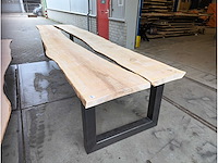Tuintafel boomstamtafel 430 x 100 x 78cm
