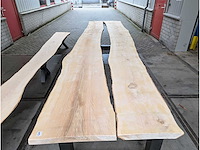 Tuintafel boomstamtafel 430 x 100 x 78cm - afbeelding 2 van  3