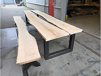Tuintafel boomstamtafel 430 x 100 x 78cm - afbeelding 3 van  3