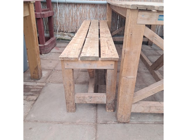 Tuintafel en banken - afbeelding 6 van  8
