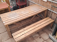 Tuintafel en banken - afbeelding 7 van  8