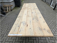Tuintafel mega. grenenhout. 370 x 115 x 78cm. metalen onderstel - afbeelding 3 van  3