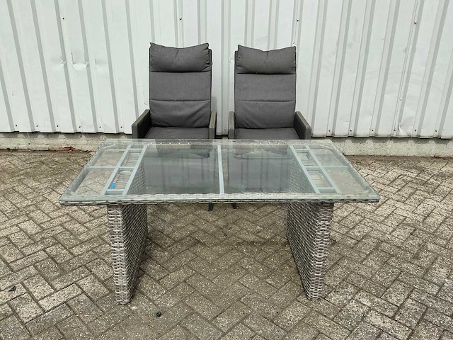 Tuintafel met 2 verstelbare stoelen - afbeelding 1 van  10