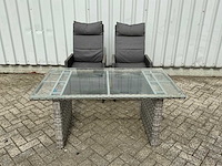 Tuintafel met 2 verstelbare stoelen - afbeelding 1 van  10