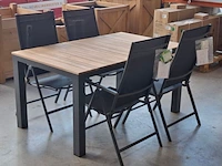 Tuintafel met 4x stoel, o.a. central park