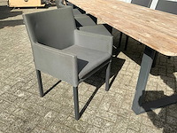 Tuintafel met 6 stoelen