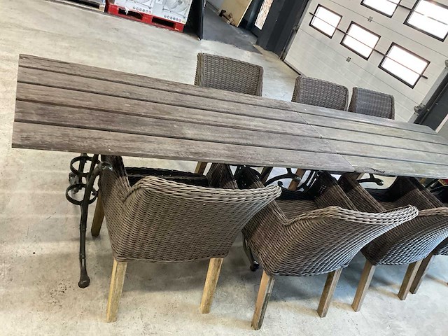 Tuintafel met stoelen - afbeelding 3 van  4