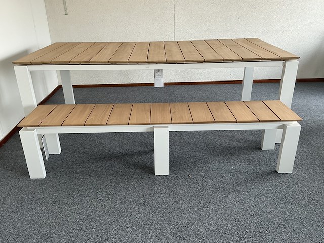 Tuintafel set, suns, savona 280, mat white - afbeelding 1 van  8