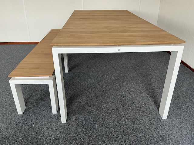 Tuintafel set, suns, savona 280, mat white - afbeelding 3 van  8