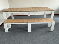 Tuintafel set, suns, savona 340, mat white - afbeelding 1 van  8