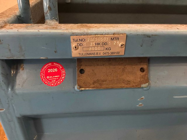Tullemans verrijdbare container (2x) - afbeelding 5 van  6