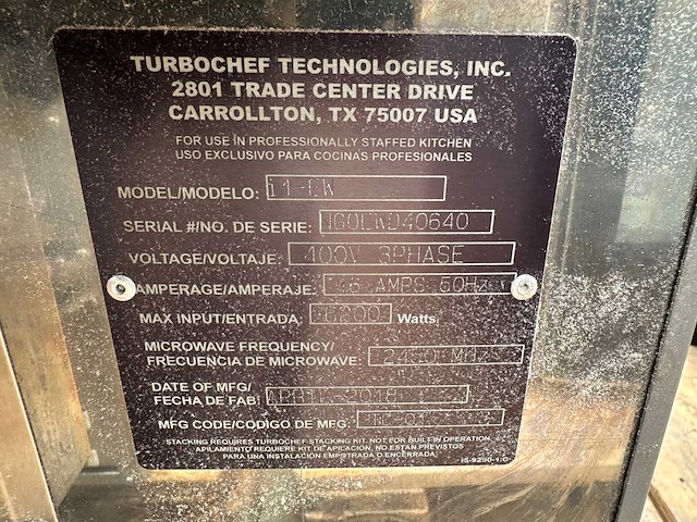 Turbochef i1 sota - oven - afbeelding 6 van  6
